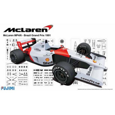 Fujimi 091693 1/20 Mclaren Honda MP4/6 1991 Brazil