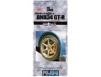 Fujimi 1:24 Wheel rims and tires NISSAN SKYLINE GT-R V-SPEC II BNR34 18INCH