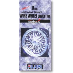 Fujimi 1:24 17 inch Normal Wire Wheels Silver Type