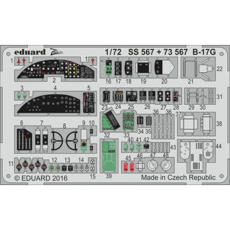 Eduard SS567 B-17G - Airfix A08017