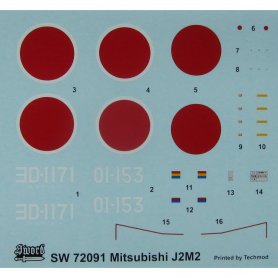Sword 1:72 J2M2 Raiden model 11 (late version)