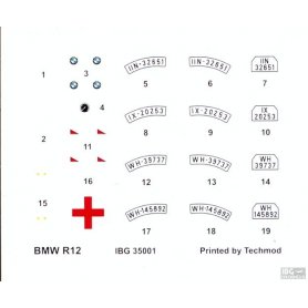 IBG 1:35 BMW R12 with sidecar- civilian versions