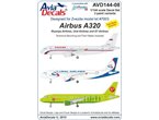 Avia Decals 1:144 Kalkomanie do Airbus A-320 dla Zvezda