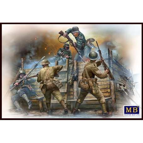 Mb 35116 German & British Infantrymen WWI