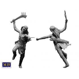 MB 1:35 Indian Wars series Tomahawk Charge