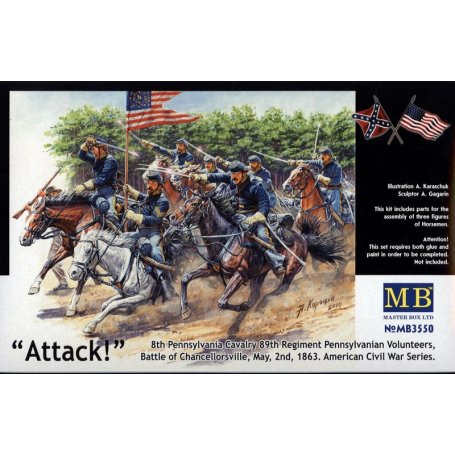 Plastic Model Kit 1:35 Scale Military Models American Civil War Series Plastic Model Kits to Build for Adults Military Miniatures 8th Pennsylvania Cavalry 