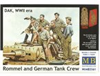 MB 1:35 Rommel and german tank crew DAK | 6 figurines | 