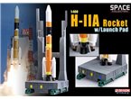 Dragon 1:400 H-IIA Rocket w/launch pad
