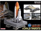 Dragon 1:400 Space shuttle Discovery w/crawler transporter