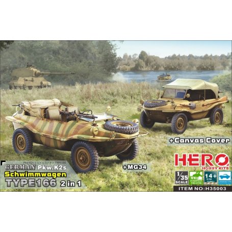 Hero H35003 Schwimmwagen 166 (2in1+ canvas cover)