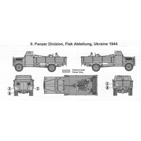 MAC 1:72 Opel Blitz 3t Armoured Cab with Flak 38