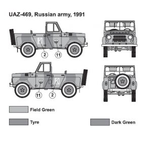 MAC 1:72 UAZ 469 Paradnyj