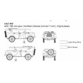 MAC 72072 UAZ WITH 106 MM GUN