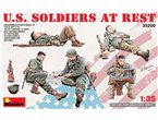 Mini Art 1:35 US soldiers at rest | 5 figurines |