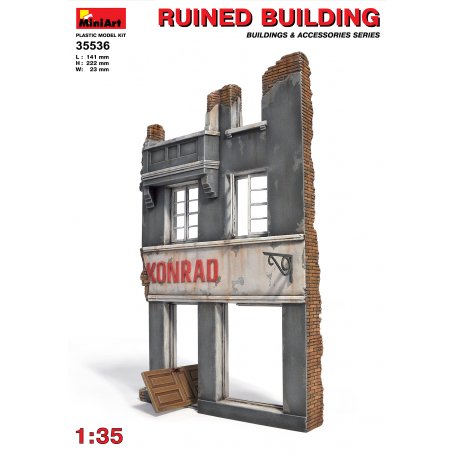 MINI ART 35536 RUINED BUILDING