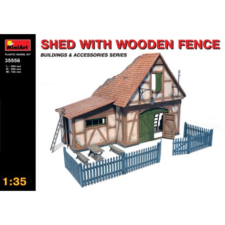 MINI ART 35556 SHED WITH THE WOODEN