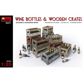 Mini Art 35571 Wine bottles & wooden crates