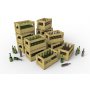 Mini Art 35571 Wine bottles & wooden crates