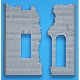 Mini Art 1:35 Ruined factory w/base