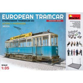 Mini Art 38009 European Tramcar + crew & passang.