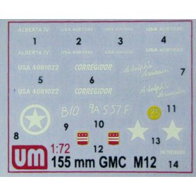 UM 211 155mm M12 GUN MOTOR CARRIAGE