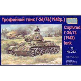 Unimodels 253 CAPTURED T-34/76 1942