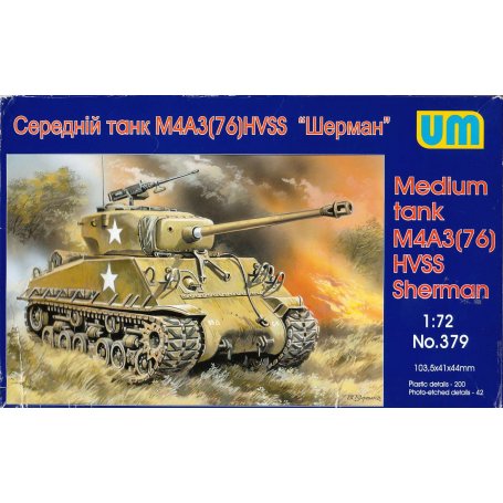 Unimodels 379 SHERMANN M4A3(76) 1/72