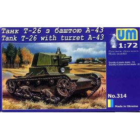 UM 314 CZOŁG LEKKI T-26 Z WIEŻĄ A43