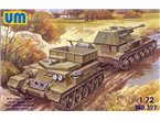 UM 1:72 Technical vehicle on T-34 chassis and SU-76 