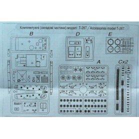Unimodels 1:72 Zestaw artyleryjski T-26T + 45 mm 53-K
