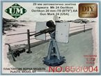 Unimodels 1:72 Anti-aircraft gun Oerlikon 20 mm /70 Mk. XXIV USA