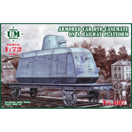 Unimodels 667 Armor car DTR-casemate on railwaypl