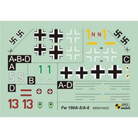 Mark I 1:144 Focke Wulf Fw 190 A-6/A-7 Famous Pilots