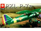 Plastyk 1:72 PZL P-7a / ROMANIA