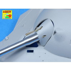 Aber 1:35 Uzbrojenie do czołgu JS-7 z długim hamulcem wylotowym: 130mm x 1 14,5mm x 2 7,62mm x 6