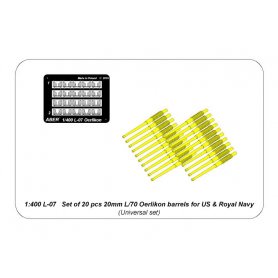 Aber 1:400 Zestaw luf 20 mm Oerlikon do US Navy i Royal Navy
