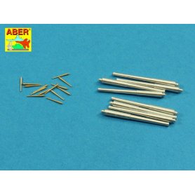 Aber 1:400 Zestaw luf do HMS Hood: 381mm x 8 102mm x 14