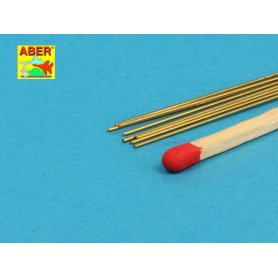 Aber BR 05 Pręty mosiężne 0,5 mm 250 mmm x 8