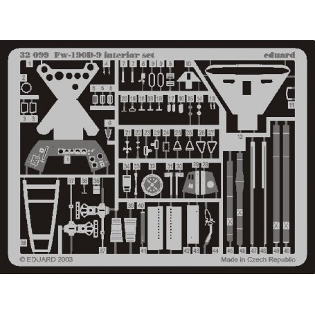 Fw 190D-9 interior HASEGAWA