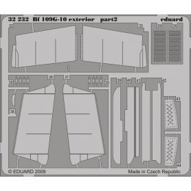 Eduard 1:32 Messerschmitt Bf 109 G-10 exterior dla Hasegawa