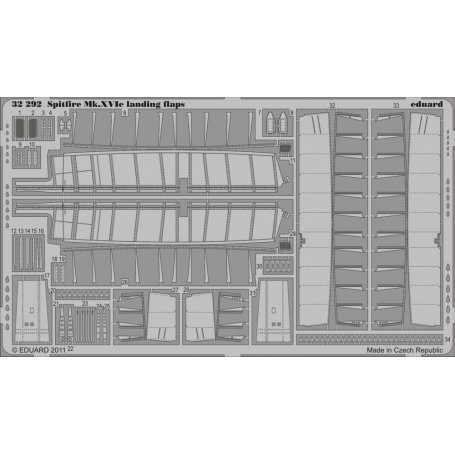 Spitfire Mk.XVIe landing flaps TAMIYA