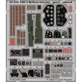 Eduard 1:32 Interior elements for Grumman F6F-3 / Trumpeter 