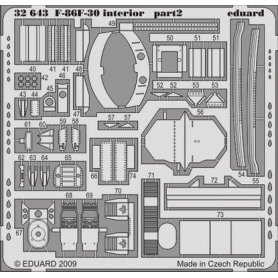 Eduard 1:32 F-86F-30 interior S.A. dla Kinetic