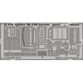 Eduard 1:32 Supermarine Spitfire Mk.VIII interior S.A. dla Tamiya
