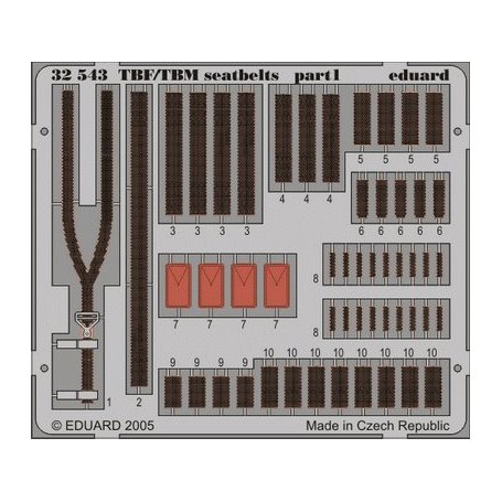 Eduard 1:32 TBF/TBM seatbelts TRUMPETER