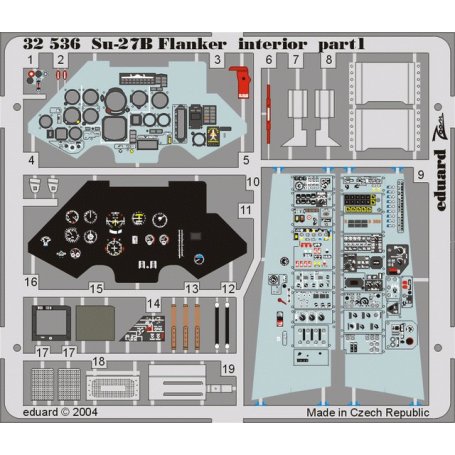 Su-27 Flanker B interior TRUMPETER