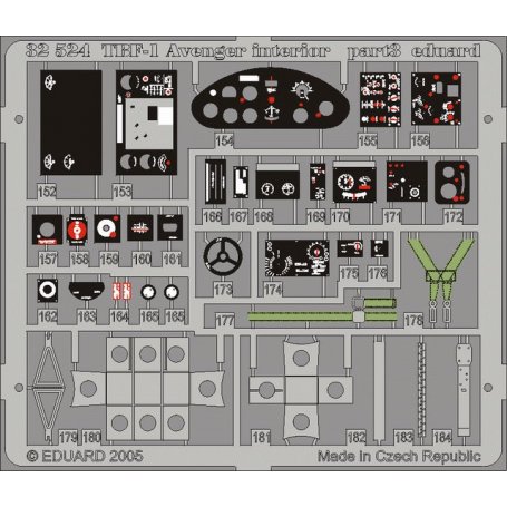 Eduard 1:32 TBF-1 interior TRUMPETER