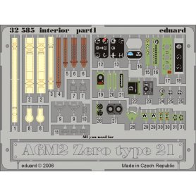 A6M2 Zero type 21 interior TAMIYA 60317