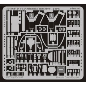 Eduard 1:32 North American P-51D interior dla Dragon 