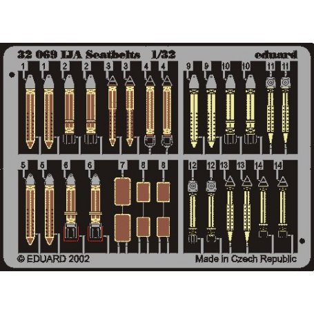 Eduard 1:32 Seatbelts IJA